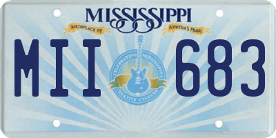 MS license plate MII683