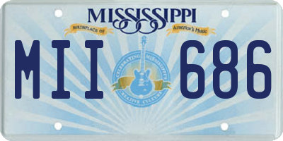 MS license plate MII686