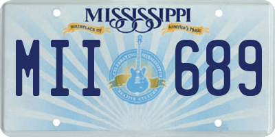 MS license plate MII689
