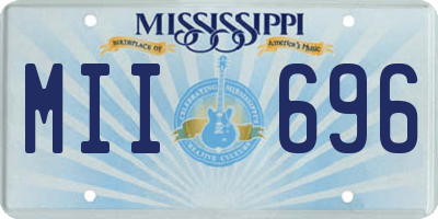 MS license plate MII696