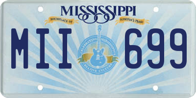 MS license plate MII699