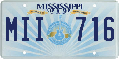 MS license plate MII716