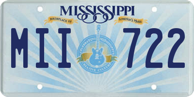 MS license plate MII722