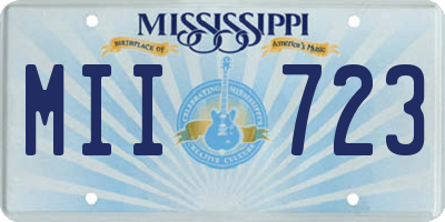 MS license plate MII723