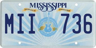 MS license plate MII736
