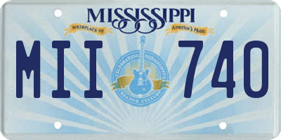 MS license plate MII740