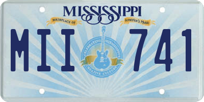 MS license plate MII741