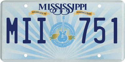 MS license plate MII751