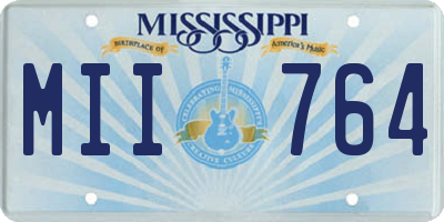 MS license plate MII764