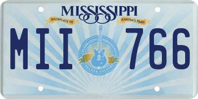 MS license plate MII766