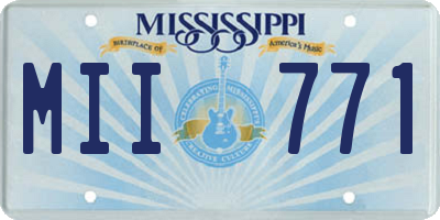 MS license plate MII771