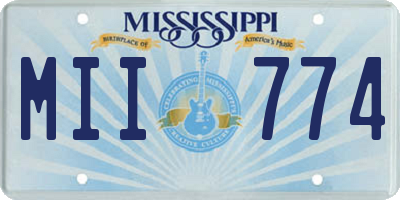 MS license plate MII774