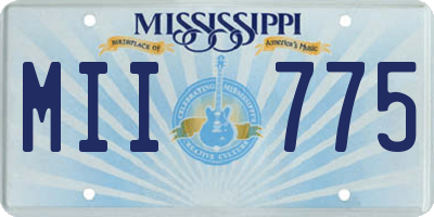 MS license plate MII775