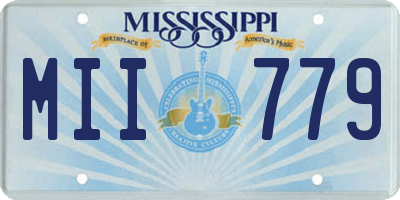 MS license plate MII779