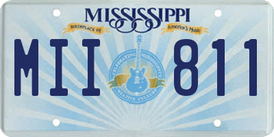 MS license plate MII811