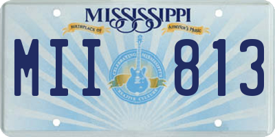 MS license plate MII813
