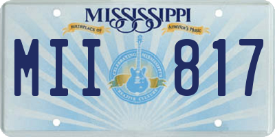 MS license plate MII817