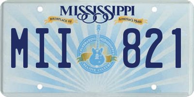 MS license plate MII821