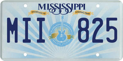 MS license plate MII825