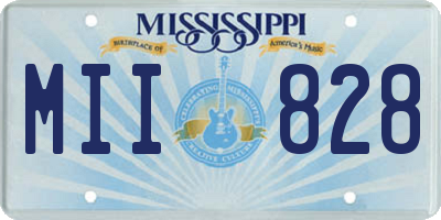 MS license plate MII828