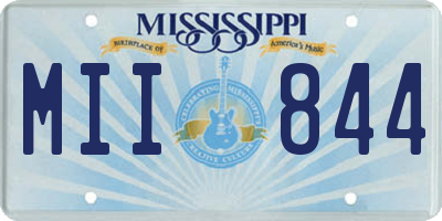 MS license plate MII844