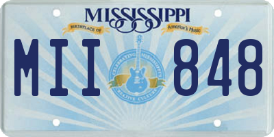 MS license plate MII848
