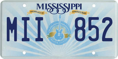 MS license plate MII852