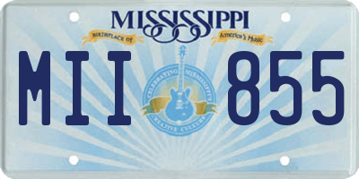 MS license plate MII855