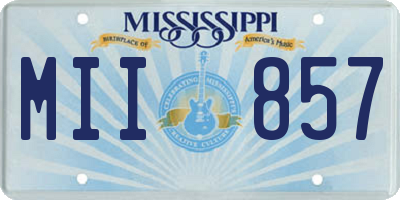 MS license plate MII857