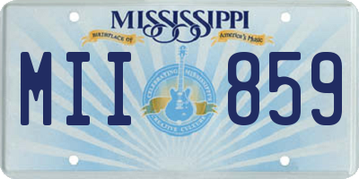 MS license plate MII859