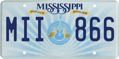 MS license plate MII866
