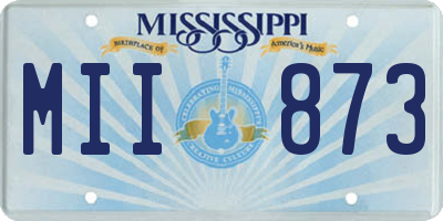MS license plate MII873
