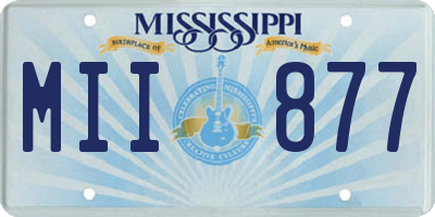 MS license plate MII877
