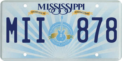 MS license plate MII878
