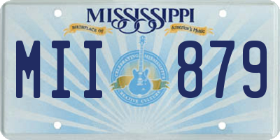 MS license plate MII879