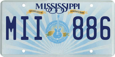 MS license plate MII886