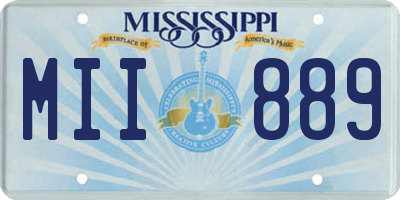 MS license plate MII889