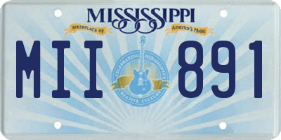 MS license plate MII891