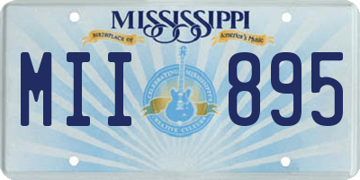 MS license plate MII895
