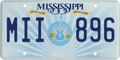 MS license plate MII896