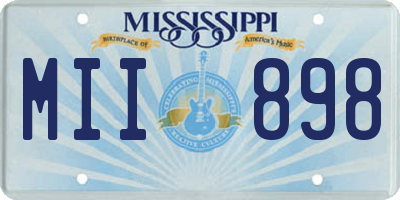 MS license plate MII898