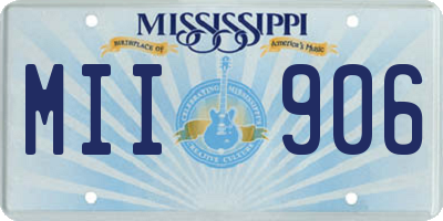 MS license plate MII906