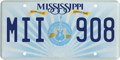 MS license plate MII908