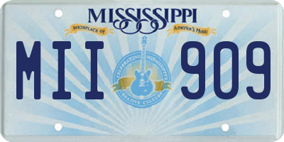 MS license plate MII909