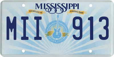 MS license plate MII913