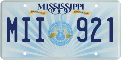 MS license plate MII921
