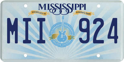 MS license plate MII924