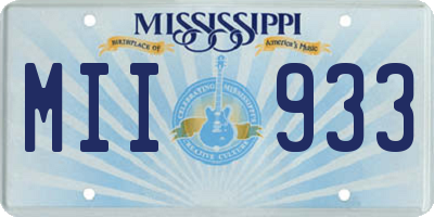 MS license plate MII933