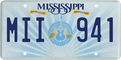 MS license plate MII941