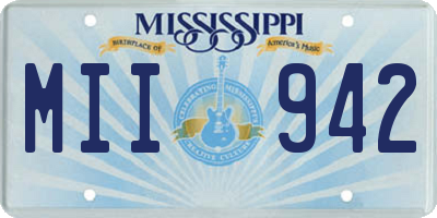 MS license plate MII942